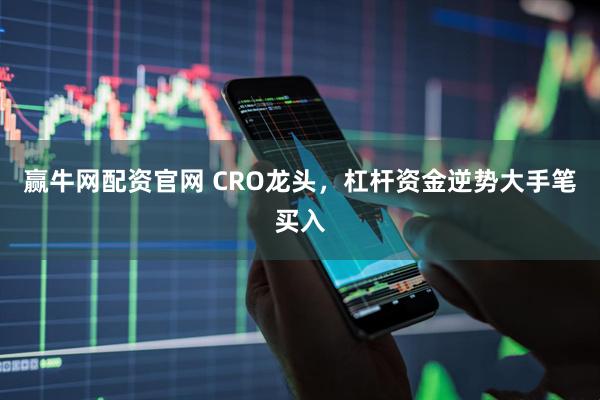 赢牛网配资官网 CRO龙头，杠杆资金逆势大手笔买入
